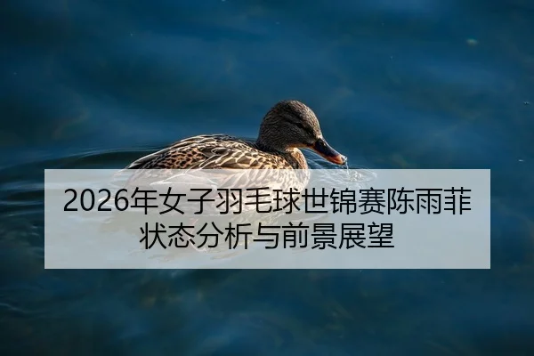 2026年女子羽毛球世锦赛陈雨菲状态分析与前景展望